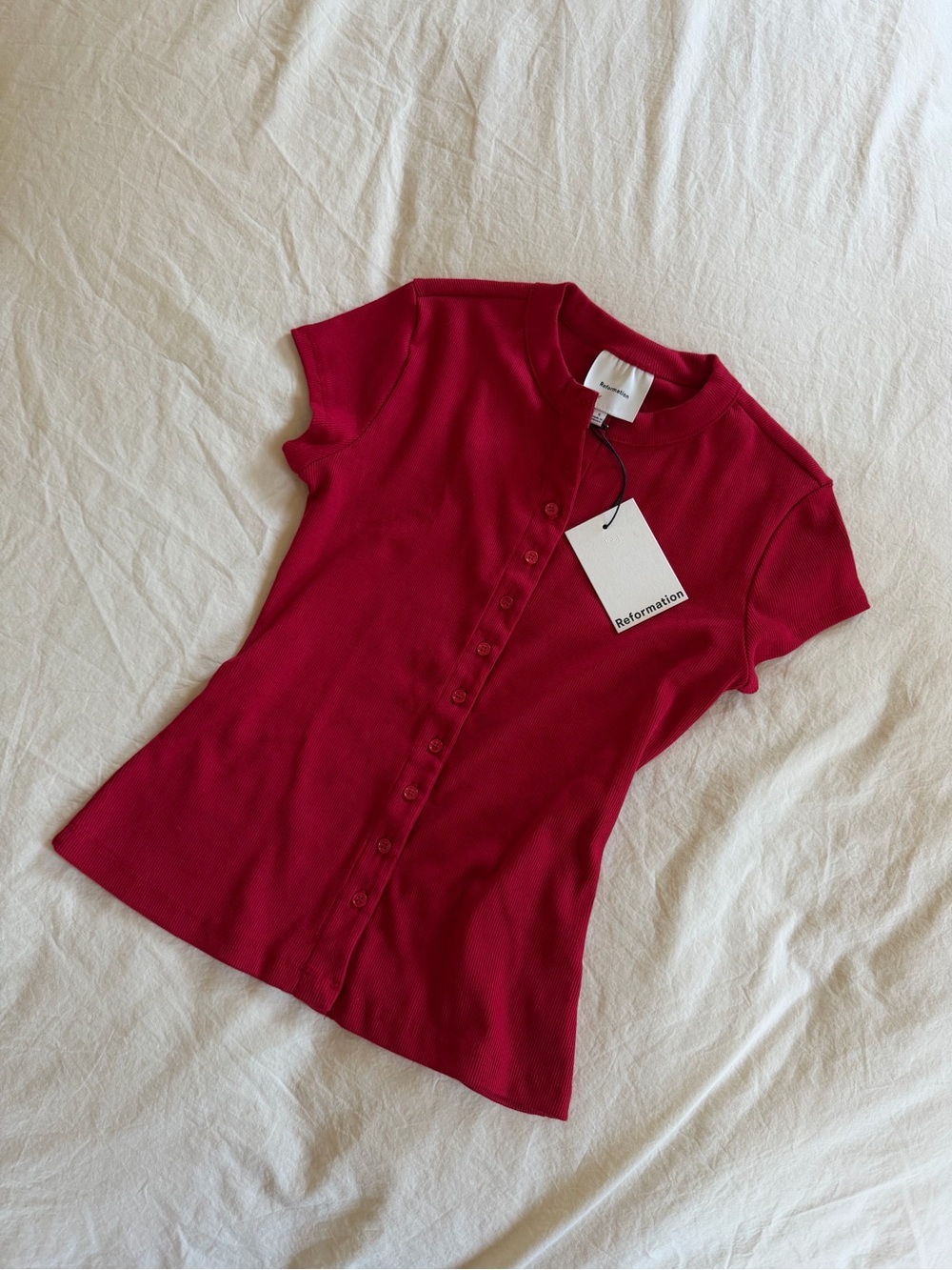 NWT Reformation Raelynn Knit Top - Picture 1 of 4